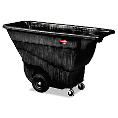 Rubbermaid Commercial Structural Foam Tilt Truck, Rectangular, 850 lb Capacity, Black (9T14BLA)