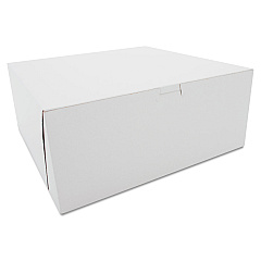 SCT Tuck-Top Bakery Boxes, 12 x 12 x 5, White, 100/Carton (0987)