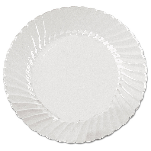 WNA Classicware Plates, Plastic, 9" dia, Clear, 18/Bag, 10 Bags/Carton (CW9180)