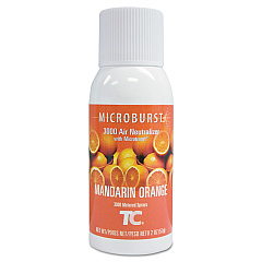 Rubbermaid Commercial Microburst 3000 Refill, Mandarin Orange, 2 oz Aerosol Spray, 12/Carton (402408)