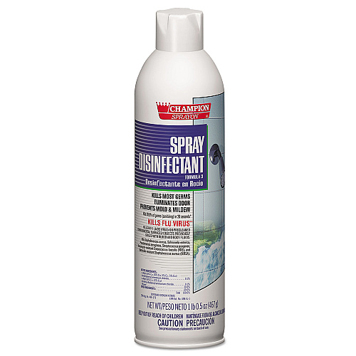 Chase Products Champion Sprayon Spray Disinfectant, 16.5 oz Aerosol Spray, 12/Carton (5157)