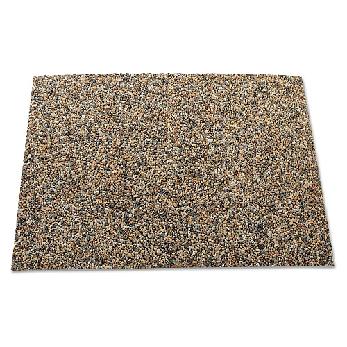 Rubbermaid Commercial Landmark Series Aggregate Panel, For 35 gal Classic Container, 15.7 x 27.9 x 0.38, Stone, River Rock, 4/Carton (4003RIV)