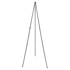 Quartet Full Size Instant Easel, 62.38" Maximum Height, Steel, Black (29E)