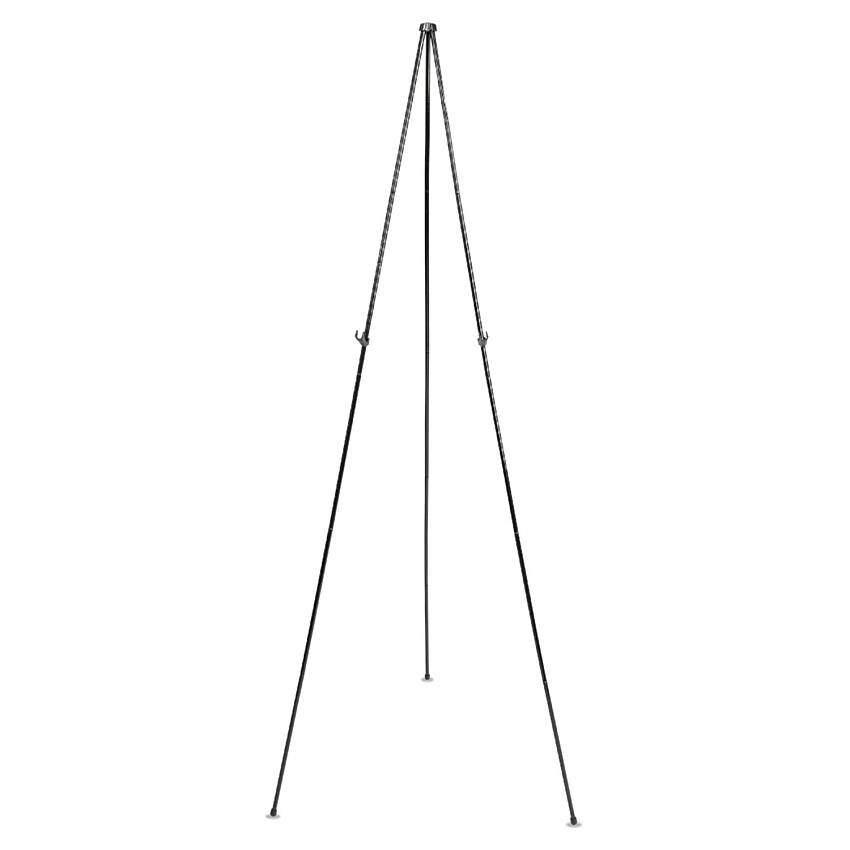 Quartet Full Size Instant Easel, 62.38" Maximum Height, Steel, Black (29E)