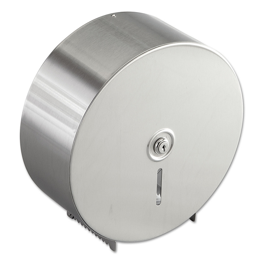 Bobrick Jumbo Toilet Tissue Dispenser, Stainless Steel, 10 21/32 x 4 1/2 x 10 5/8 (2890)