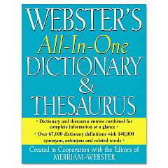 Merriam Webster All-In-One Dictionary/Thesaurus, Hardcover, 768 Pages (FSP0471)