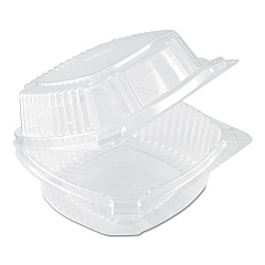 Pactiv Evergreen ClearView SmartLock Hinged Lid Container, 20 oz, 5.75 x 6 x 3, Clear, 500/Carton (YCI81160)