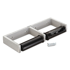 Bobrick ClassicSeries Toilet Tissue Dispenser for Two Rolls, 12 1/2" x 4 7/8" x 1 1/2" (2740)