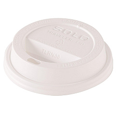 Dart Traveler Dome Hot Cup Lid, Fits 8 oz Cups, White, 100/Pack, 10 Packs/Carton (TL38R2)