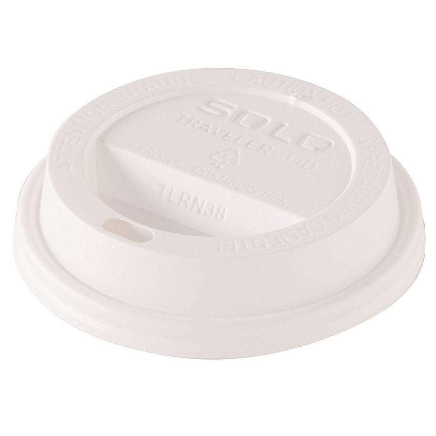 Dart Traveler Dome Hot Cup Lid, Fits 8 oz Cups, White, 100/Pack, 10 Packs/Carton (TL38R2)