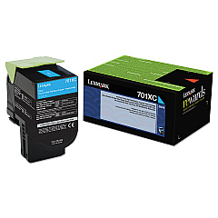 Lexmark 70C0X20 Cyan Toner Cartridge