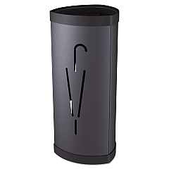 Alba Triangular Umbrella Stand, 10.25w x 10.25d x 23.67h, Black Steel/Plastic (PMTRIA2N)