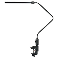 Alera LED Desk Lamp With Interchangeable Base Or Clamp, 5.13"w x 21.75"d x 21.75"h, Black (ALELED902B)