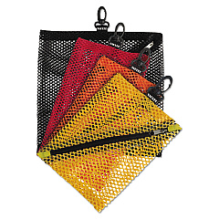 Vaultz Mesh Storage Bags, Assorted Colors, 4/PK (VZ01211)