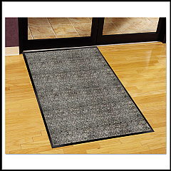 Guardian Silver Series Indoor Walk-Off Mat, Polypropylene, 36 x 60, Pepper/Salt (74030530)