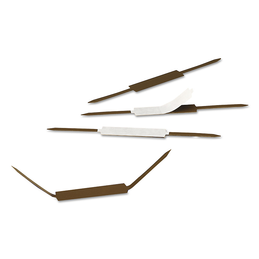 Smead Standard Self-Adhesive Fasteners, 2" Capacity, 2.75" Center to Center, Brown, 100/Box (68220)