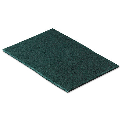 Scotch-Brite PROFESSIONAL Commercial Scouring Pad 96, 6 x 9, Green, 10/Pack (96CC)