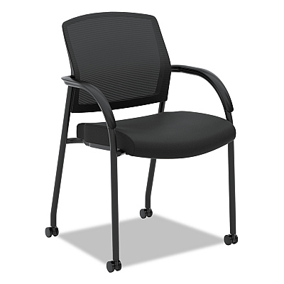 HON Lota Series Guest Side Chair, 23" x 24.75" x 34.5", Black (2285VA10)