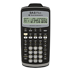 Texas Instruments BAIIPlus Financial Calculator, 10-Digit LCD