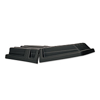 Rubbermaid Commercial Hinged Dome Tilt Truck Lid, 34.14 x 69.66 x 8.4, Black (1317BLA)