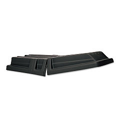 Rubbermaid Commercial Hinged Dome Tilt Truck Lid, 34.14 x 69.66 x 8.4, Black (1317BLA)