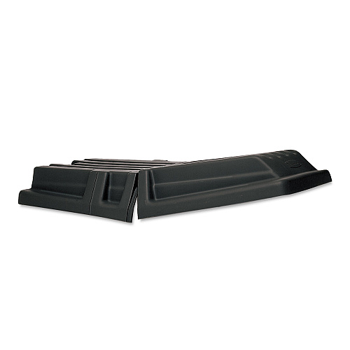 Rubbermaid Commercial Hinged Dome Tilt Truck Lid, 34.14 x 69.66 x 8.4, Black (1317BLA)