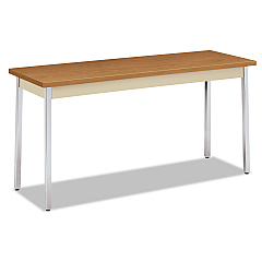 HON Utility Table, Rectangular, 60w x 20d x 29h, Harvest/Putty (UTM2060CLCHR)