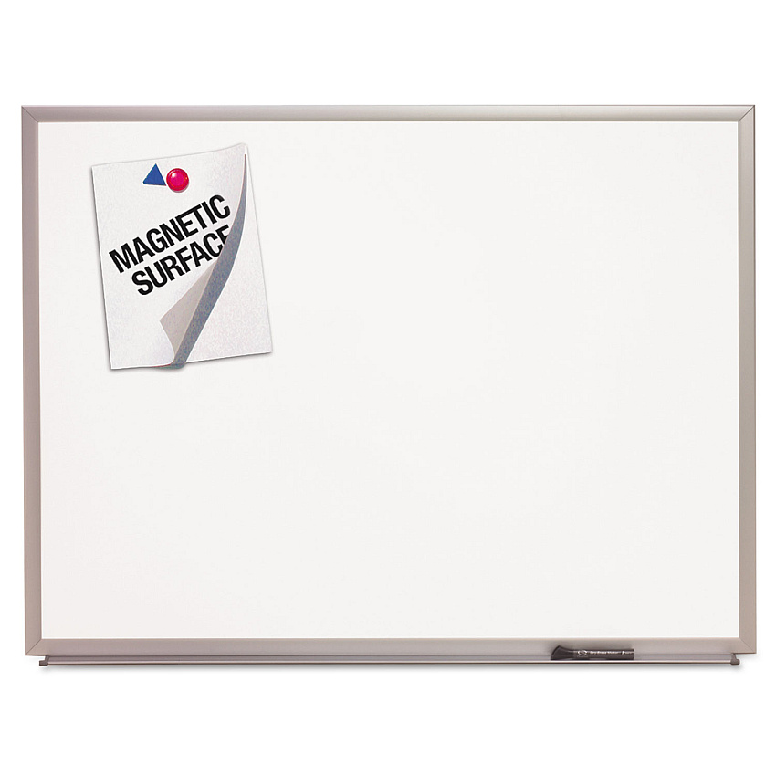 AbilityOne 7110015680399 SKILCRAFT Quartet Magnetic Porcelain Marker Board, 53 x 77