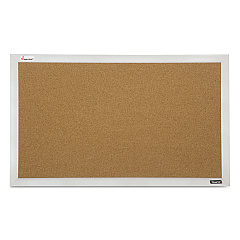 AbilityOne 7195015679517 SKILCRAFT Quartet Cubicle Cork Board, 21 1/2 x 32, Aluminum Frame