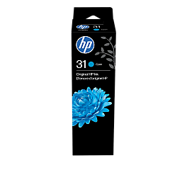 HP 31 Cyan Ink Bottle 1VU26AN HP 31 Cyan Ink Bottle 1VU26AN