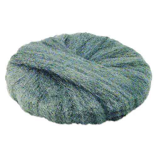 GMT Radial Steel Wool Pads, Grade 0 (Fine): Cleaning and Polishing, 20" Diameter, Gray, 12/Carton (120200)
