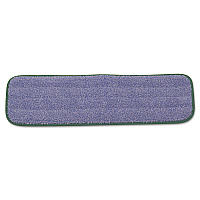 Rubbermaid Commercial Microfiber Wet Mopping Pad, 18 1/2" x 5 1/2" x 1/2", Green, 12/Carton (Q410GRECT)