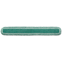 Rubbermaid Commercial HYGEN HYGEN Dust Mop Heads With Fringe, Green, 60 in., Microfiber, Cut-End (Q460GRE)