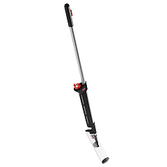 Rubbermaid Commercial HYGEN Pulse Microfiber Spray Mop System, 17" Wide Microfiber Head, 52" Black Plastic Handle (1863884)