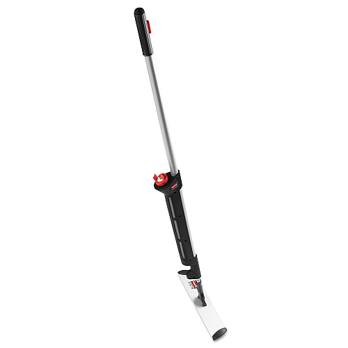 Rubbermaid Commercial HYGEN Pulse Microfiber Spray Mop System, 17" Wide Microfiber Head, 52" Black Plastic Handle (1863884)