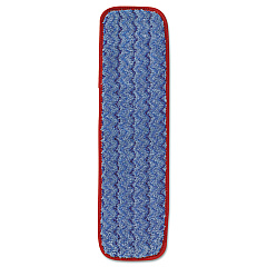 Rubbermaid Commercial Microfiber Wet Mopping Pad, 18 1/2" x 5 1/2" x 1/2", Red (Q410RED)