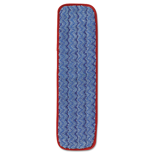 Rubbermaid Commercial Microfiber Wet Mopping Pad, 18 1/2" x 5 1/2" x 1/2", Red (Q410RED)