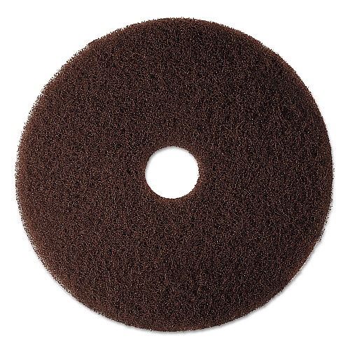3M Low-Speed High Productivity Floor Pad 7100, 20" Diameter, Brown, 5/Carton (08448)