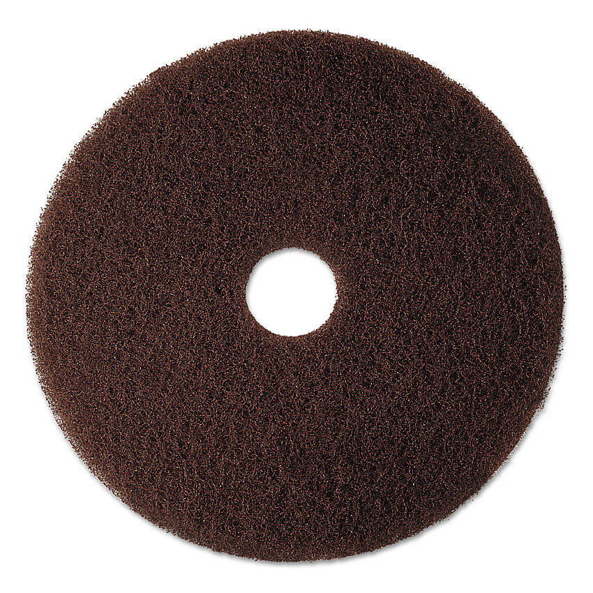 3M Low-Speed High Productivity Floor Pad 7100, 20" Diameter, Brown, 5/Carton (08448)