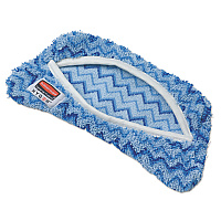 Rubbermaid Commercial HYGEN HYGEN Flexi Frame Damp Mop Covers, Microfiber, Blue, 8 x 8 (Q891BLU)