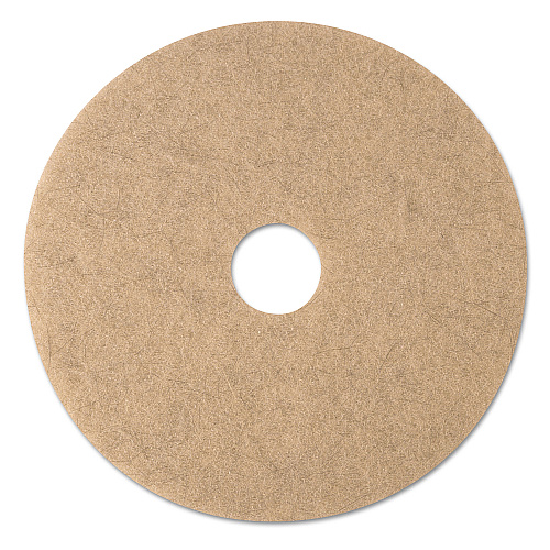 3M Ultra High-Speed Natural Blend Floor Burnishing Pads 3500, 20" Diameter, Tan, 5/Carton (19008)