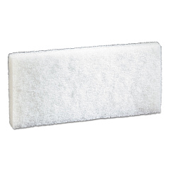 3M Doodlebug Scrub Pad, 4.63 x 10, White, 5/Pack, 4 Packs/Carton (08003)