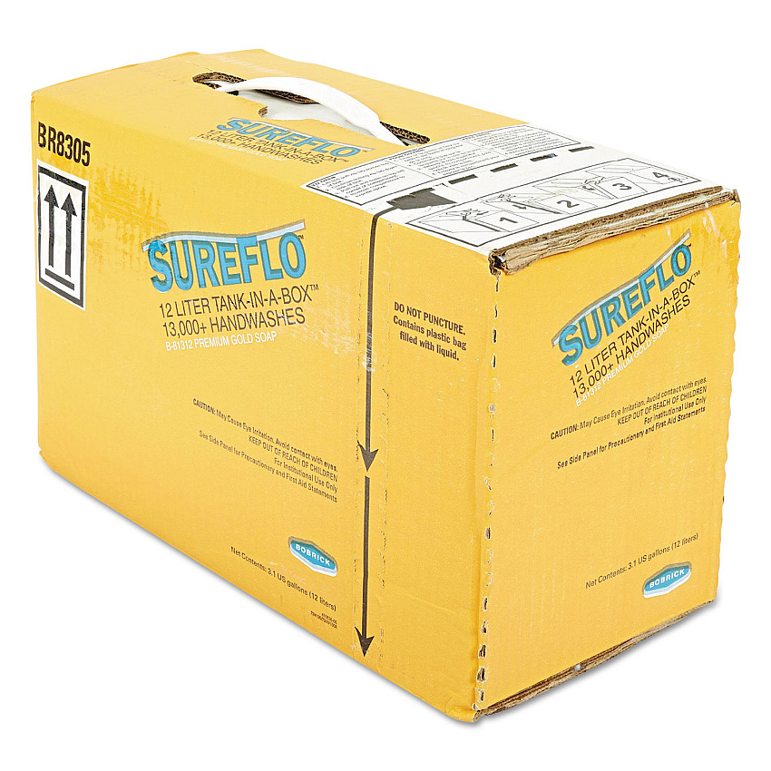 Bobrick SureFlo Premium Gold Soap-Tank Cartridge, Neutral Scent, 3.17 gal (81312)