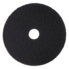 3M Low-Speed High Productivity Floor Pads 7300, 15" Diameter, Black, 5/Carton (08273)