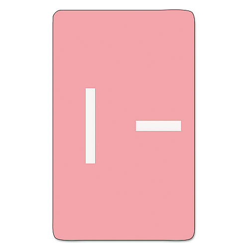 Smead AlphaZ Color-Coded Second Letter Alphabetical Labels, I, 1 x 1.63, Pink, 10/Sheet, 10 Sheets/Pack (67179)