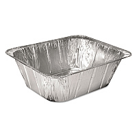 HFA Aluminum Steam Table Pans, Half-Size Extra Deep, 4.19" Deep, 10.31 x 12.69, 100/Carton (201450)