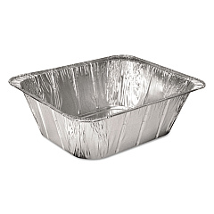 HFA Aluminum Steam Table Pans, Half-Size Extra Deep, 4.19" Deep, 10.31 x 12.69, 100/Carton (201450)