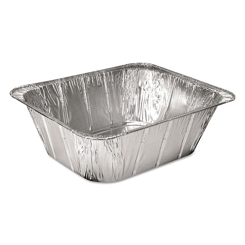 HFA Aluminum Steam Table Pans, Half-Size Extra Deep, 4.19" Deep, 10.31 x 12.69, 100/Carton (201450)