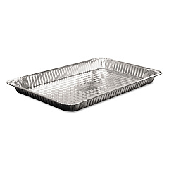 HFA Aluminum Steam Table Pans, Full-Size Shallow, 1.63" Deep, 12.19 x 20.75, 50/Carton (402170)