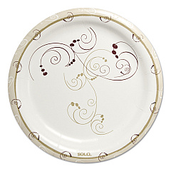 Dart Symphony Paper Dinnerware, Heavyweight Plate 9", Tan, 125/Pack, 4 Packs/Carton (HP9SJ8001CT)